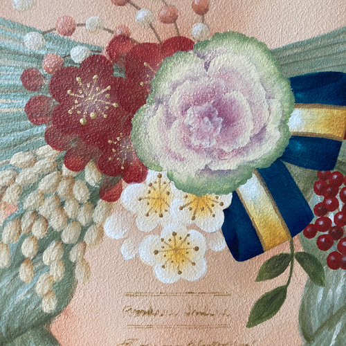 国内外の人気集結！ トールペイントのお正月壁飾り 絵画 アトリエ ユニヴェール 通販 その他