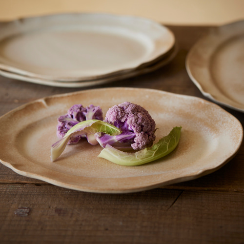 大きな花リムのオーバルプレート fp-1 中皿 molle épine 通販 18644596