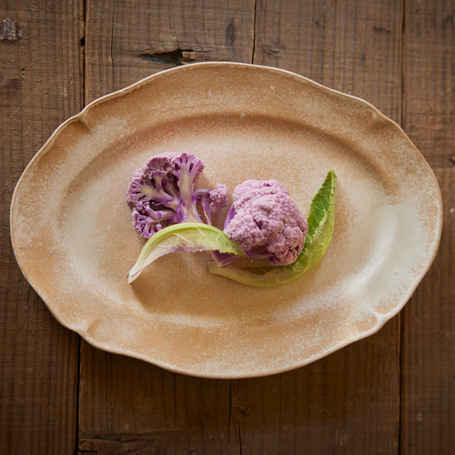 大きな花リムのオーバルプレート fp-1 中皿 molle épine 通販 18644596