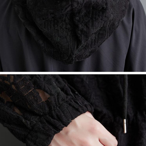 大きいサイズ レディース ロング シャツ レース 春 秋冬 新品