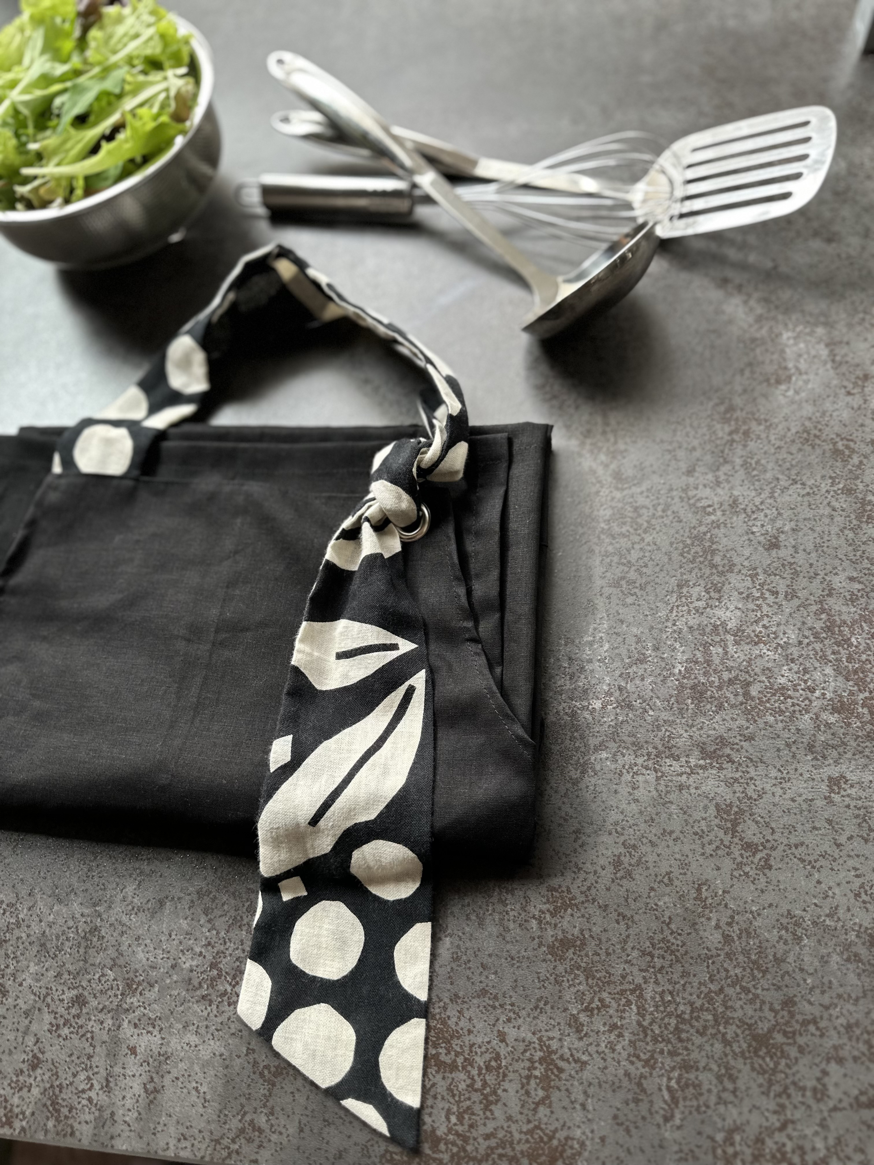 国産リネン100% エプロン