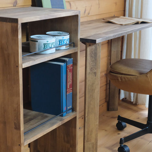 97.3段シェルフ アイアンバー仕様 チェスト/シェルフ/収納