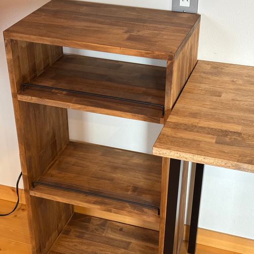 97.3段シェルフ アイアンバー仕様 チェスト/シェルフ/収納