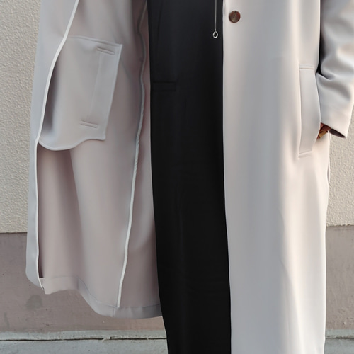 2025AW特別価格】日本製 ウエストベルトチェスターロングコート