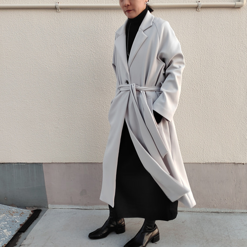 2025AW特別価格】日本製 ウエストベルトチェスターロングコート