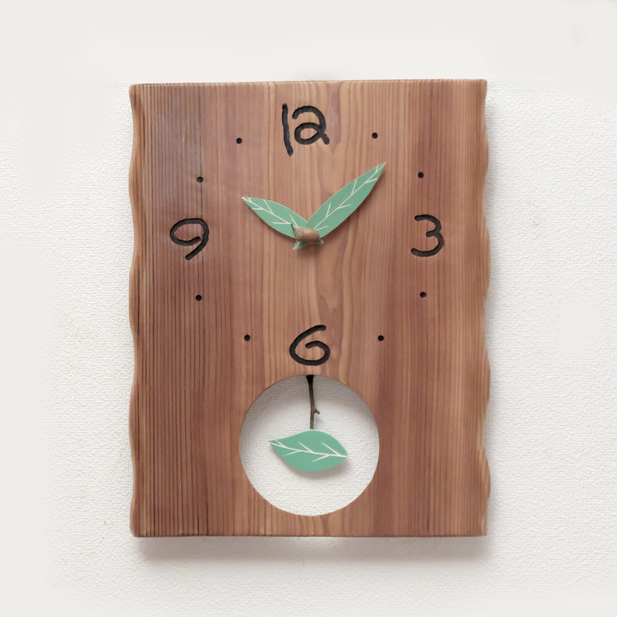 大きな木の振り子掛け時計（特大） 7,252円