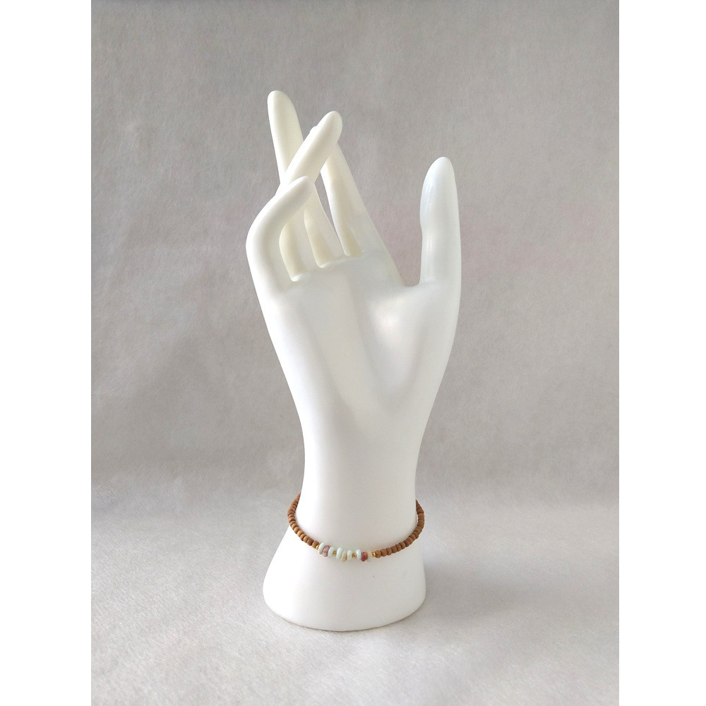 白檀ブレスレット　寿山石