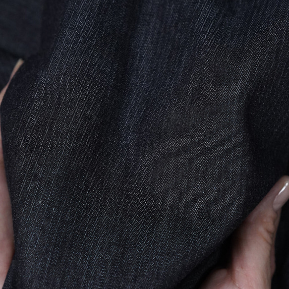 【soco】美シルエット 洗練されしデニムカーディガン / ダークインディゴ h042f-din2 20枚目の画像