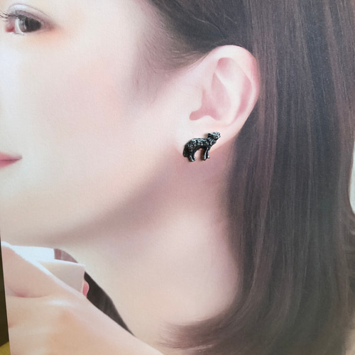 ライオン・オオカミ・チーター・ハイエナ/選択でイヤリング・ピアス