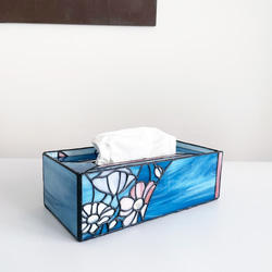 フローラ2色のティッシュケース2種　ステンドグラス フローラ2色のティッシュケース2種 ステンドグラス フローラ2色の