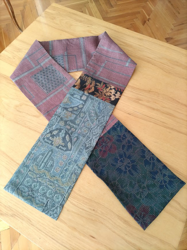 本場大島きものリメイクストール　送料込み