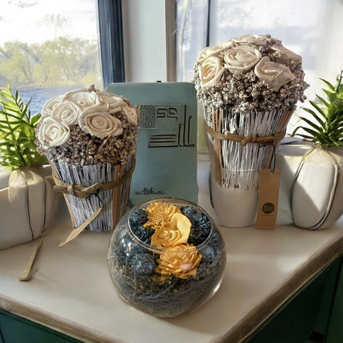 光触媒 人工観葉植物 ウォールグリーン フェイクグリーン ドライ風3点