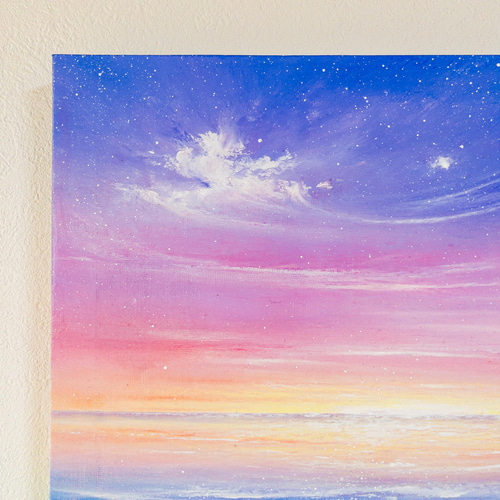 Earth【原画】虹色マジックアワー〜幻想的な海辺 (チョーク