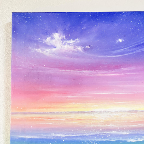Earth【原画】虹色マジックアワー〜幻想的な海辺 (チョーク