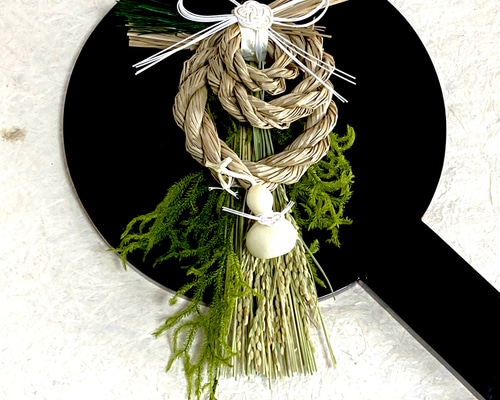 正月 しめ縄飾り 植物素材　ひょうたん　ヒカゲノカズラ c3455468f05b325ec45ccd25d8e3a1