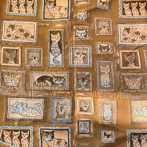 猫柄 ジャガード 生地 布地 かわいい ハンドメイド素材 手芸 材料 160