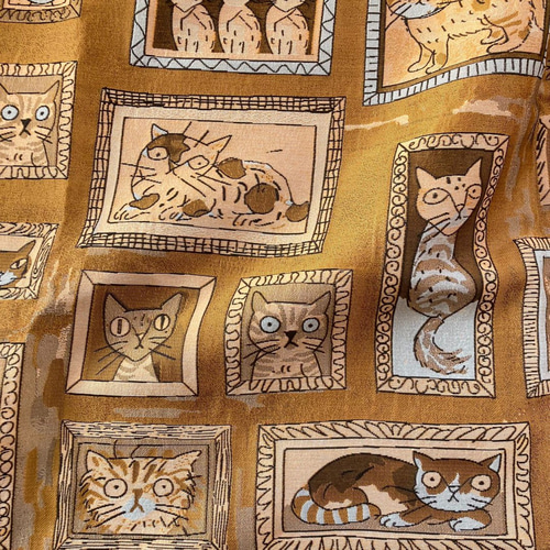 猫柄 ジャガード 生地 布地 かわいい ハンドメイド素材 手芸 材料 160