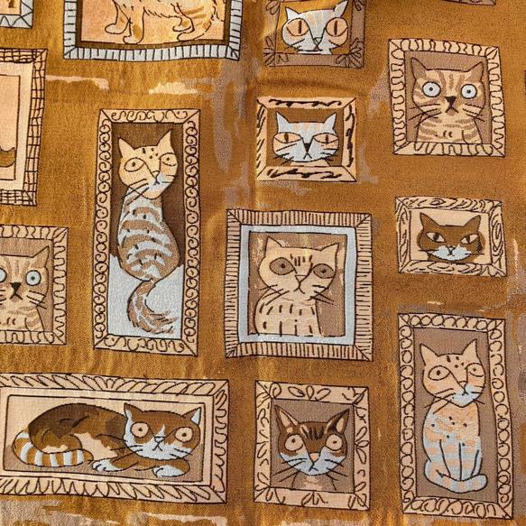 猫柄 ジャガード 生地 布地 かわいい ハンドメイド素材 手芸 材料 生地
