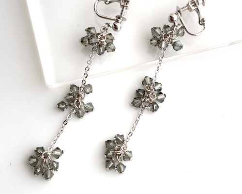 ピアス レディース スワロフスキー 金属アレルギー対応 SILVER