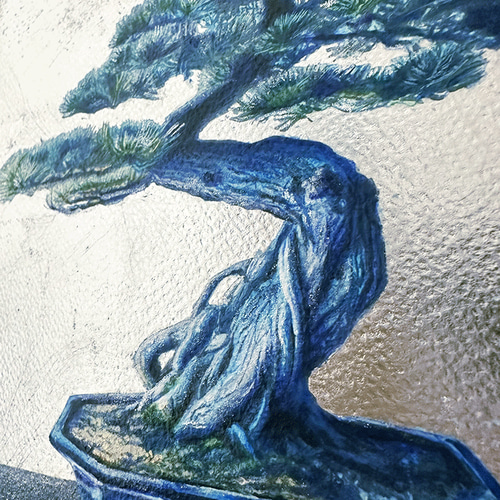 〔松絵の甕〕 松浦匡起 matsuura masaki | 五葉松 #art #盆栽 #日本画