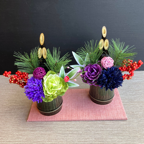 数量限定／毎年飾れる【大人気】お正月 ミニ門松 ー竹風器 お正月飾り