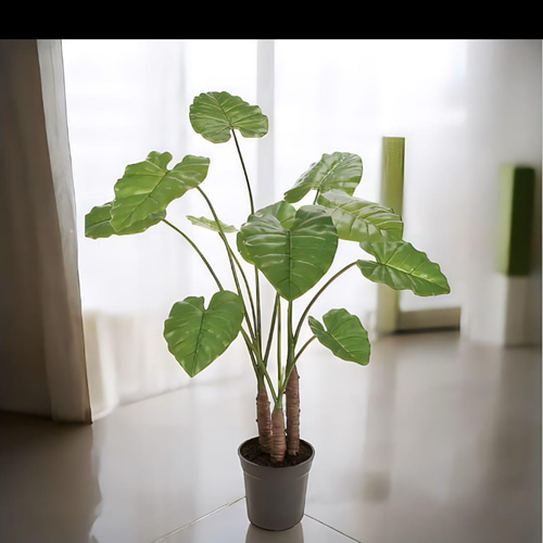 光触媒 人工観葉植物 フェイクグリーン フラワー クワズイモ100 【公式