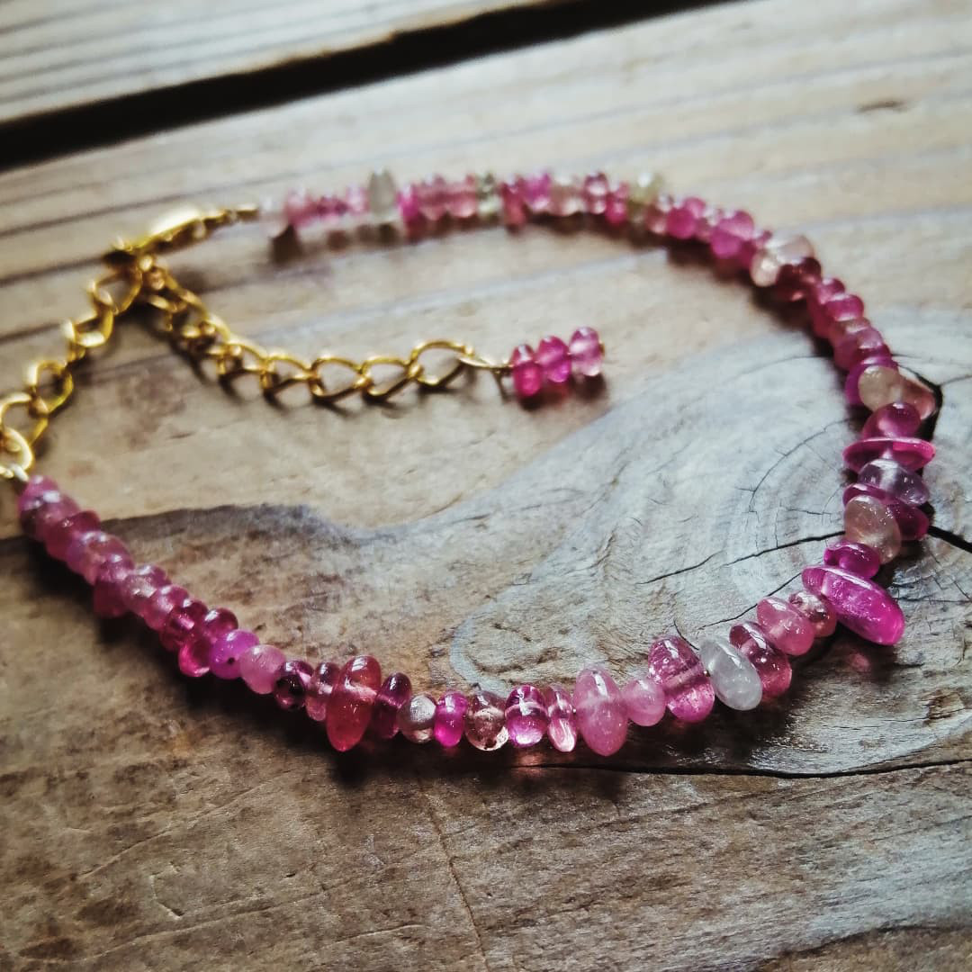 ◆◆ピンクサファイアのブレスレット 10000円（送料無料） 石部分15cm+アジャスター5cm