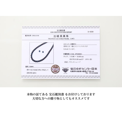 超希少○価値ある逸品黒真珠】プレゼント付｜送料無料｜鑑別書付
