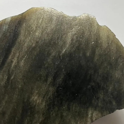 ゴールドシーンオブシディアン メキシコ産 レア黒曜石原石 台座つき