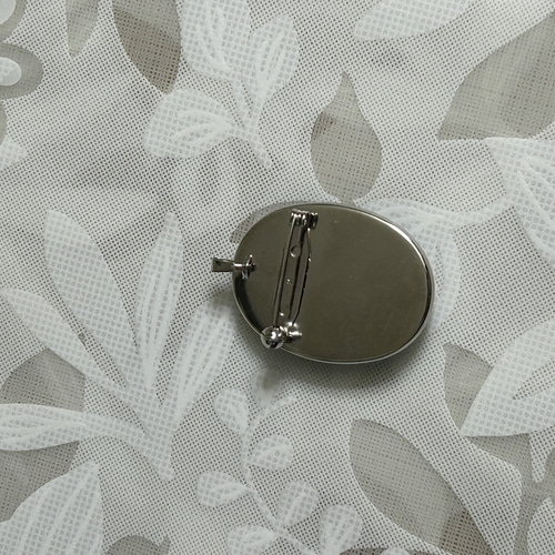 七宝焼 ブローチ＆ペンダントトップ クリスマスの黒猫 ブローチ nico