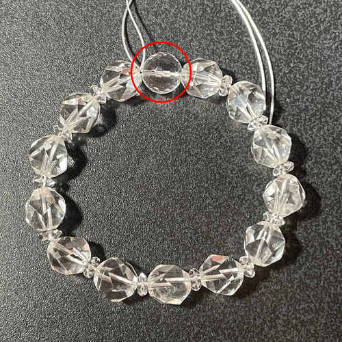 キラキラ☆水晶スターカット☆ブレスレット✿天然石 ブレスレット 【癒