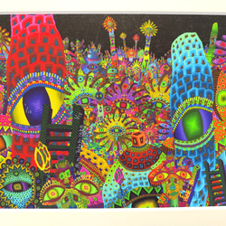 感傷的な休日　　高見沢耳のジクレー版画作品　一点物の版画作品です(A4サイズ) 感傷的な休日 高見沢耳のジクレー版画作品 一点物の版画作品です