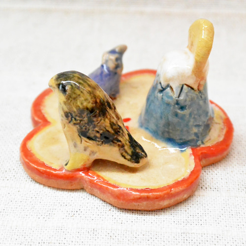 一富士二鷹三茄子 お正月縁起物セット（A) 初夢 小さいインテリア 陶芸