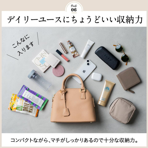 良品◎ ミッシェルアドルフ 肩かけ可 ミニボストン ハンドバッグ