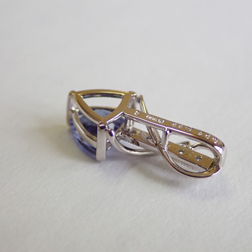 タンザナイト トリリアントカット ペンダントトップ プラチナ900