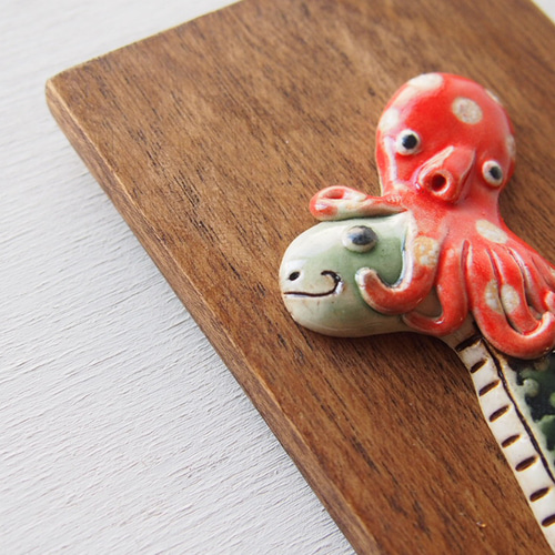 正月 縁起物壁掛け 巳とタコ B その他インテリア雑貨 studio claynote