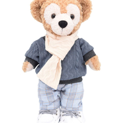 オル・メル 服 着せ替え コスチューム ケープ付ミルクティーチェック