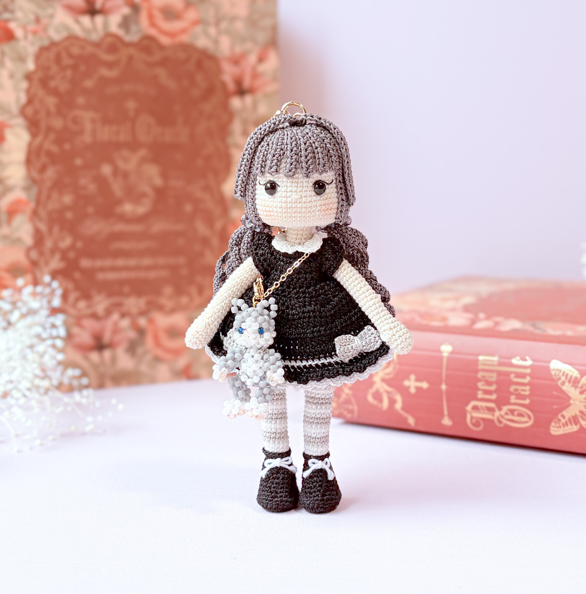 ミニポーチ バッグチャーム ✨Ru✨ トイプードル あみぐるみ