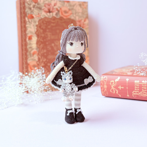 ハンドメイドバッグチャームにもOK！Kelly ドール 4体ファンタジーテール ハンドメイドバッグチャームにもOK！Kelly ドール 4体ファンタジーテール