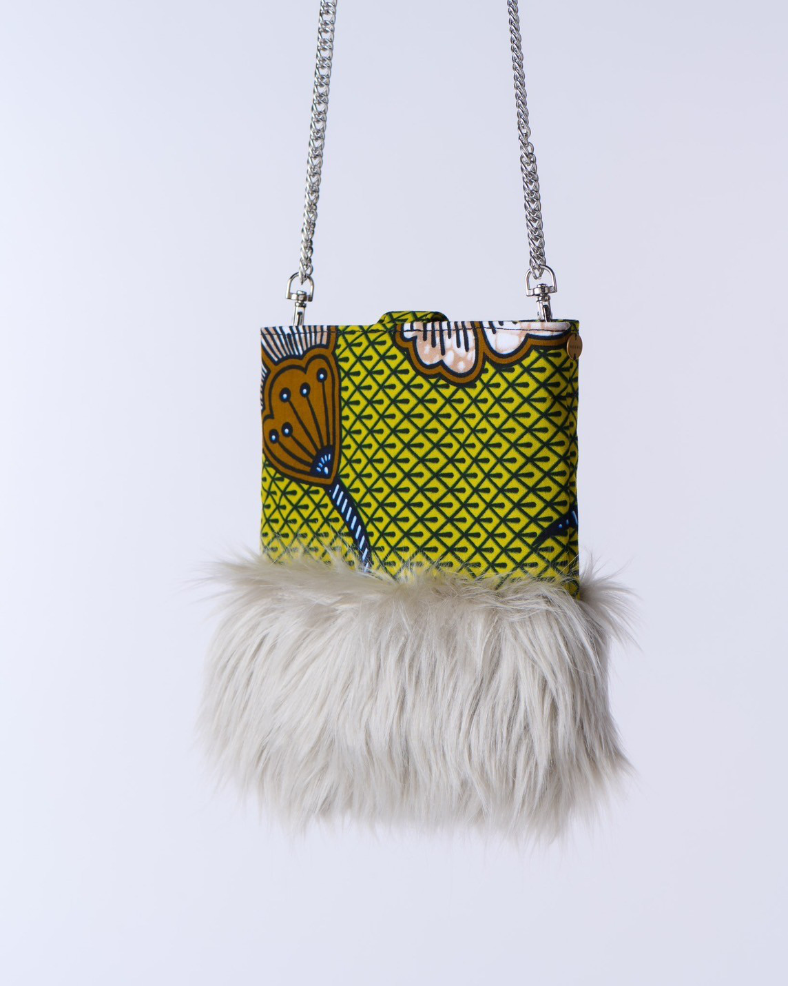 アフリカンバティック/エコファーバッグ