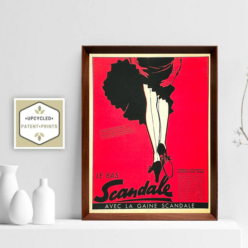 スキャンダル ルネ・グリュオー 1960年代 フランス ヴィンテージ 広告
