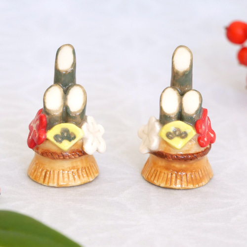 うさぎ　門松用竹　笑竹加工 再】竹細工～可愛い竹細工・干支うさぎ 立体・オブジェ ひだまり