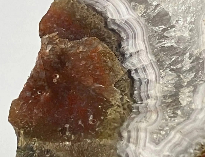 メキシコ　チワワ州　ラグナアゲート　瑪瑙原石　①  Laguna Agate Ｍexico