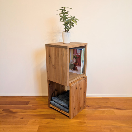 スタッキングボックス】サイズオーダー可能 ディスプレイ棚 マガジン