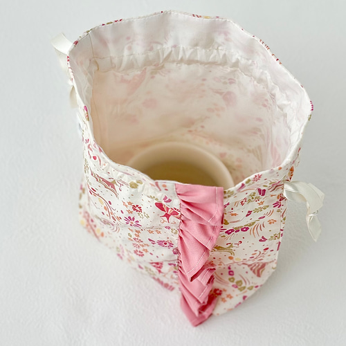 新作・数量限定】フリルが可愛い巾着袋(コップ袋サイズ) その他入園