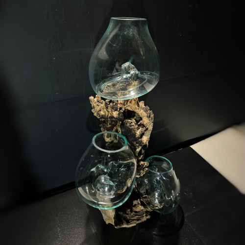 送料無料】バリ島流木ガラスビッグサイズ Iタイプ通常33,000円が 送料