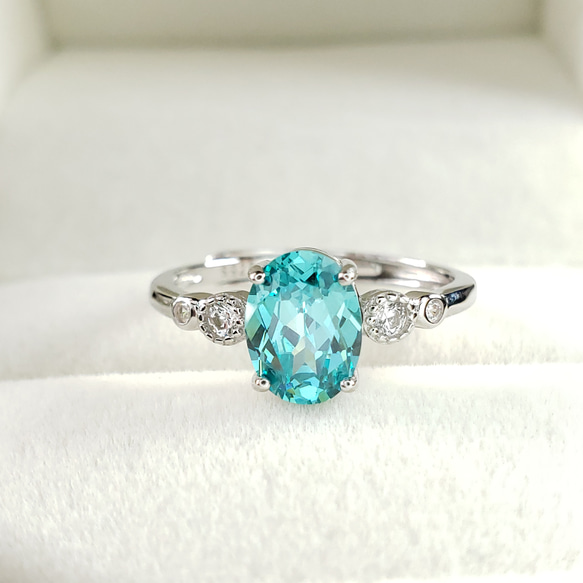奇跡の煌めき✨ パライバトルマリン 人工宝石 オーバル 8x6mm 奇跡の煌めき✨ パライバトルマリン 人工宝石 オーバル 8x6mm