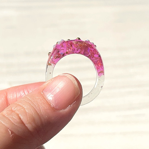 no.13 ハンドメイド　レジンリング レジンのリング13号 指輪・リング ‪❁⃘pana🐰 ぱな 通販 18650719‬