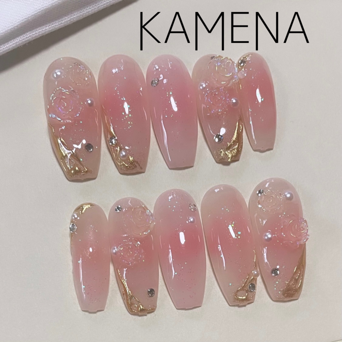 オーダー　ネイルチップ　ワンホンネイル　ニュアンス　ガーリー オーダー　ネイルチップ　ワンホンネイル　ニュアンス　ガーリー