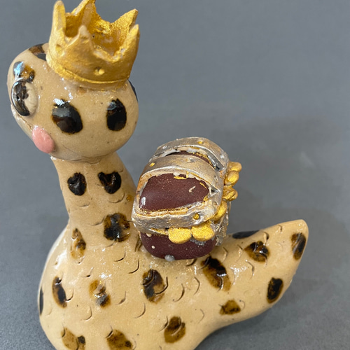 一点もの】干支の置物 宝箱 2025 令和7年 巳年 ヘビ 蛇 陶器 玄関飾り